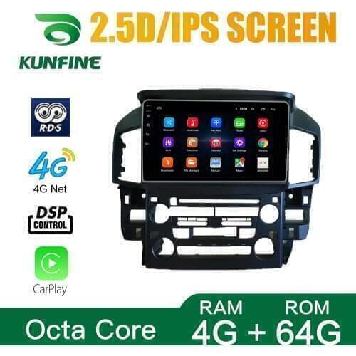 Octa Core Android 10.0 Car DVD GPS Navigation Player Deckless Car Stereo for LEXUS RX300 1997-2003 Radio wifi