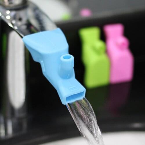 High Elastic Silicone Water Tap Extension Sink Kids Washing Device Bathroom Sink Faucet Guide Crane Extenders
