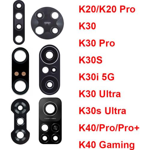 Back Rear Camera Glass Lens With Adhesive Sticker Glue For Xiaomi Redmi K20 K30 K40 Pro K30s K30i K30s Ultra Replacement Parts