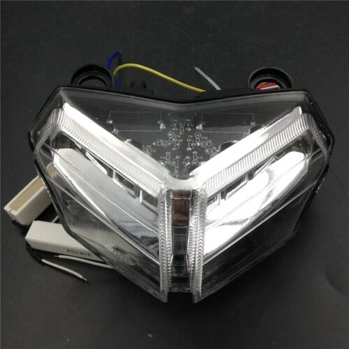 Aftermarket Motorcycle Parts LED Tail Brake Light for 1098 1098R 1098S 848 EVO Corse SE 1198R 1198S CLEAR