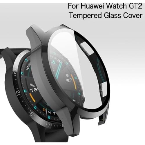 Protective Case For Huawei Watch GT2 46mm 42mm Watch Cover PC Shell with Tempered Glass Film Screen Protector Cases