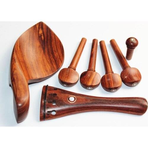 1 set high quality rose wood violin parts 4/4, violin accessories