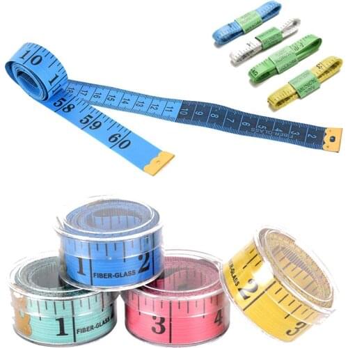 150cm Sewing Tailor Tape Body Measuring Ruler Measure Soft Flat Sewing Ruler Meter Sewing Measuring Tape Random Color