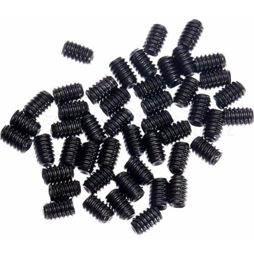 50pcs/set M2x 4mm GB73 Slotted Set Screws With Flat Point Grub Screw CPC205