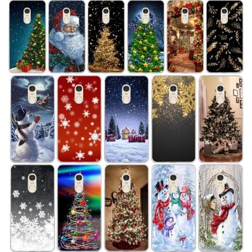 325FG Christmas holiday Tree New Year Soft Silicone Tpu Cover phone Case for xiaomi redmi 7 7a note 4A 4X 6 Pro 6A 7