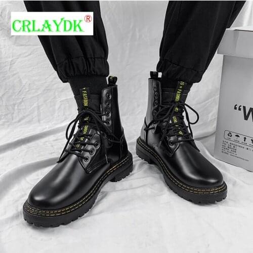 CRLAYDK Men's Motorcycle Boots