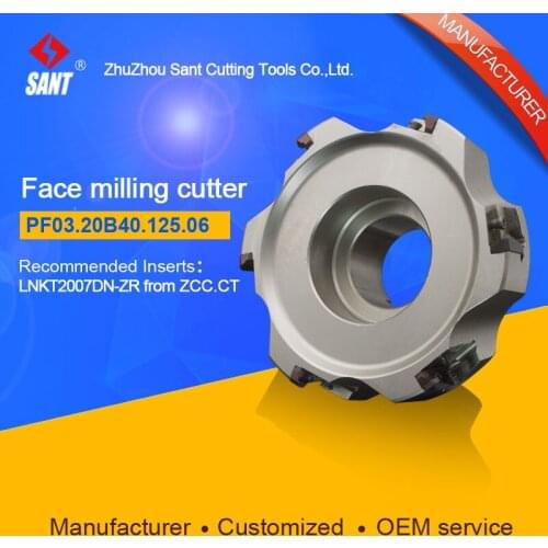 CNC Machine Milling Tools Face Milling Tools PF03.20B40.125.06 from factory direct sale