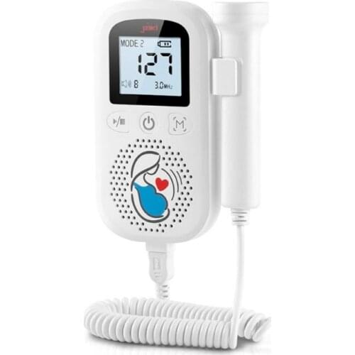Fetal Heart Rate Meter To Measure Pregnant Women Listening Fetal Heart Fetal Sound Movement Instrument Baby Doppler Detector