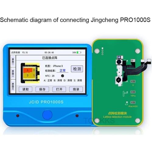 JC F1 Dot Matrix Module Detect iFace Matrix Whether Normal/Fuse NTC/I2C Disconnection/Short Circuit For X-11 Pro Max / ipad A12X
