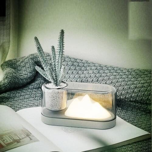 Mountain Table Lamp Creative Night Light LED Usb Charging Bedside Lamp Birthday Gift Desk Lamp Reading Bedroom Living Room Decor