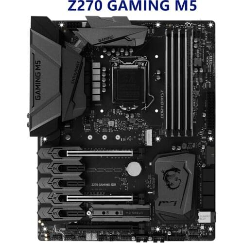For Z270 GAMING M5 Desktop MainboardIntel Z270 LGA 1151 DDR4 PCI-E 3.0 Core i7 i5 i3 Processor ATX Used Motherboard