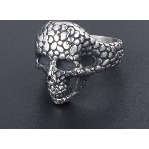 Fashion Accessories jewelry mens rings stainless steel mens punk signet-ring wholesale rings mens Goose warm stone skull men