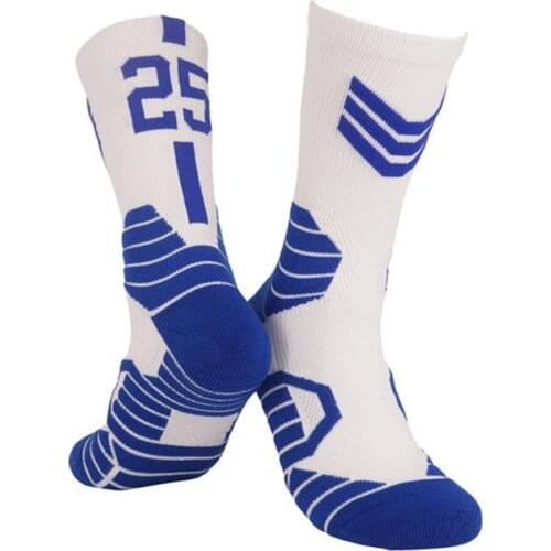 Adult Non-Slip Actual Combat Professional Basketball Socks Towel Bottom High-Tube Mens Long-Tube Running Sports Socks