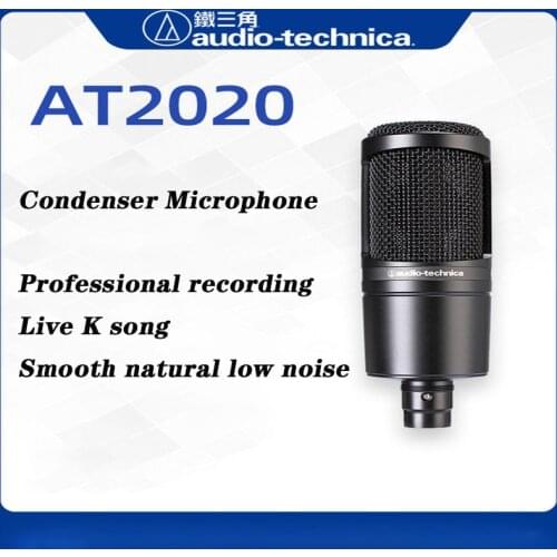 O riginal Audio-Technica AT2020 Microphone Live Broadcast National K song Recording Equipment Condenser Microphone