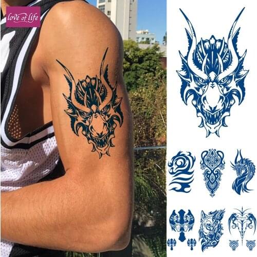 Semi Permanent Tattoos Sticker Lasting 1-2 Weeks ,Classic Henna Temporary Tattoos for Adult Women Girls