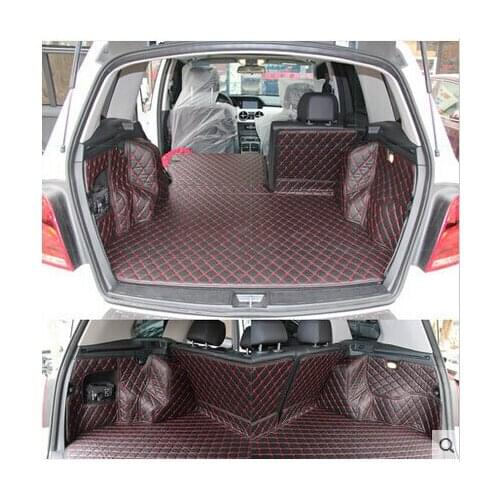 Non Slip Easy Clean Wholy Surrounded No Ordor Special Car Trunk Mats for Mercedes Benz GLK 220 Durable Waterproof Carpets