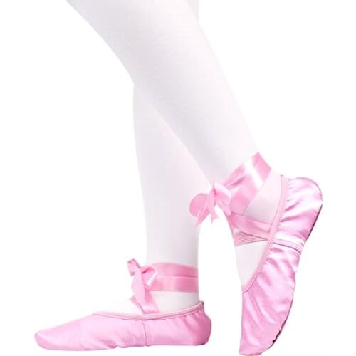 Sales Satin Ballet Pointe Shoes for Womens Adults Professional Girls Ladies Ballerina Dance Shoes With Ribbons