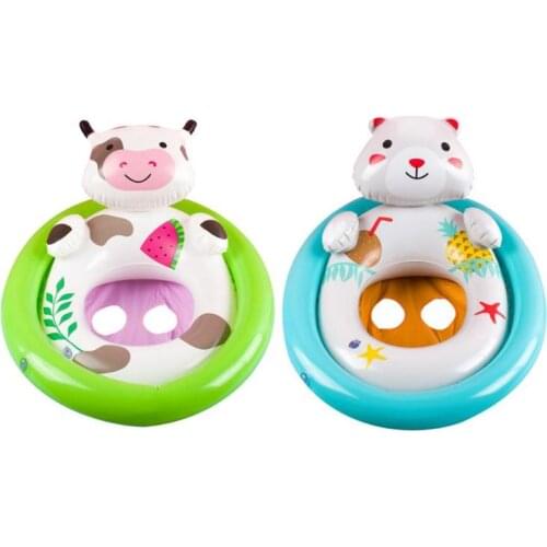 Swimming Pool Relaxing Recreation Toy Safety and Reliability Environmental Practical Cartoon Baby Kids Double Balloon Safe Seat