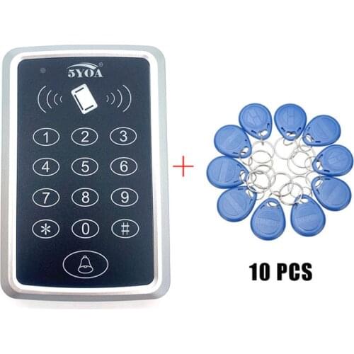Keypad Access Control RFID Proximity Door Access Control System with master cards function 125KHZ 10 cards free