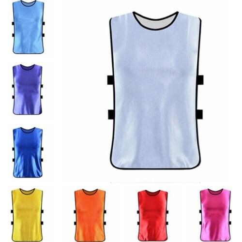 Adult Children Kid Team Sports Football Soccer Training Pinnies Jerseys Quick-dry Breathable Gym Training Bib Vest
