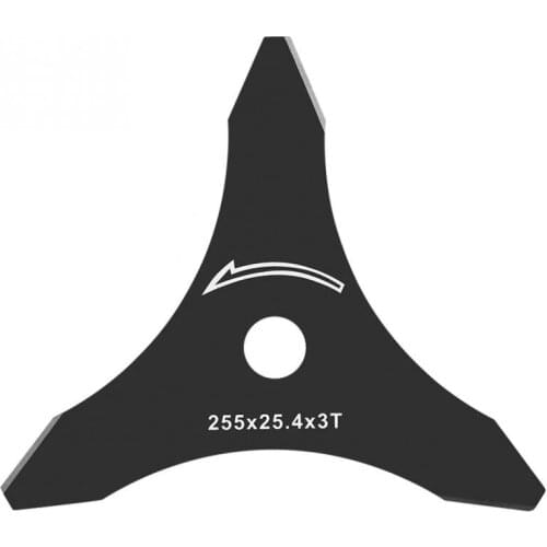 10 Inch 3T Brush Cutter Trimmer Blade Brush Cutter Blade 3 Tooth Replacement for Grass Trimmer Garden Tool Parts Blade Strimmer