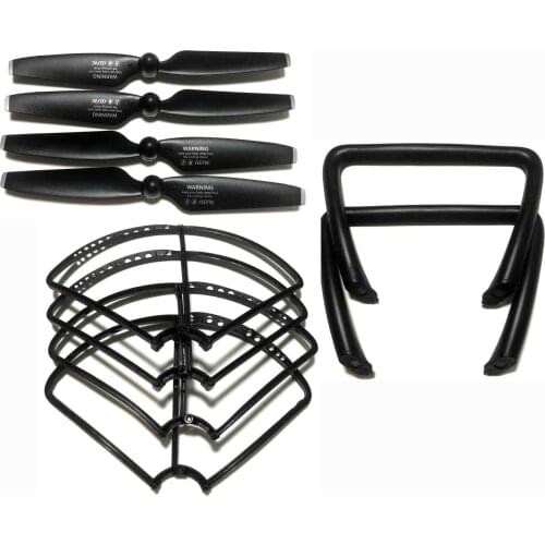 For 4DRC F5 GPS drone 4D-F5 RC Quadrotor spare parts Propeller Guard Protector Blade Frame Cover main blades landing skid set