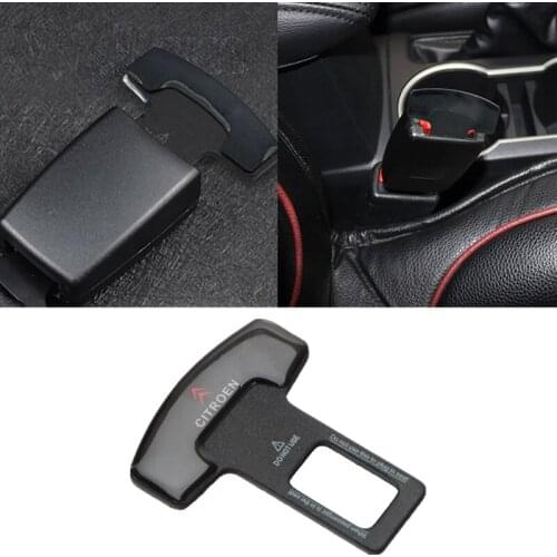 1/2Pcs Metal Car Interior Seat Belt Clip Safety Belt Plug For Citroen C1 C3 C4 C5 C6 C-ELYSEE VTS Picasso Cross