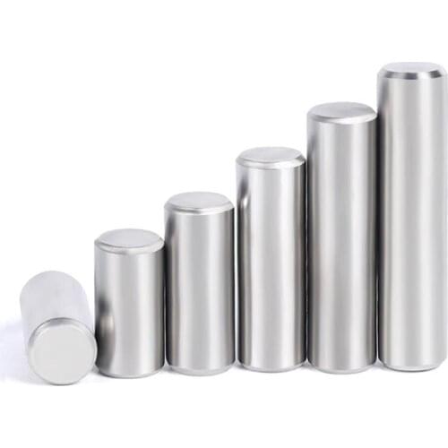 2/5/10/20pcs M1.5 M2 M2.5 M3 M4 M5 M6 M8 304 Stainless Steel Dowel Pin Location Pins Fastener Hardware Solid Cylindrical Pin