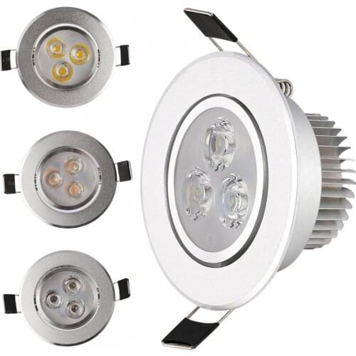 6W LED Recessed Ceiling Downlight Cool Warm Natural White Panel Lamp 220V 110V with Driver Down Light Spotlights for Home Hotel