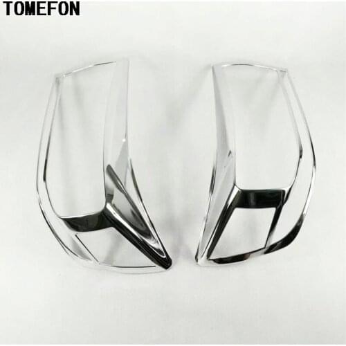 Car Styling For Toyota Land Cruiser FJ200 LC200 2016 ABS Chrome Rear Taillight Tail Light lamp Trims Cover 2pcs