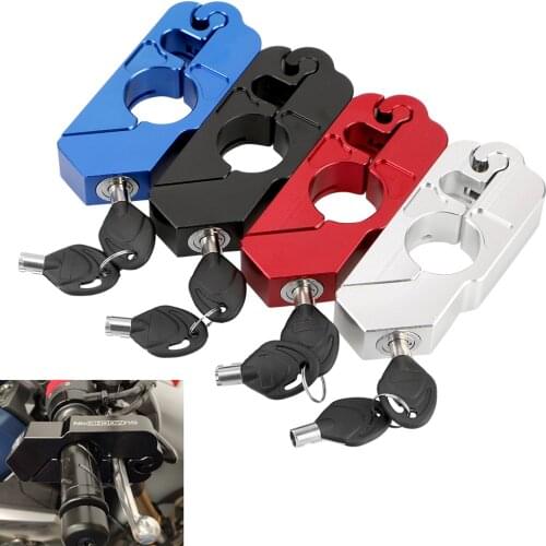 Motorcycle Grip Lock Motor Locks Anti-theft Fit Scooter ATV Security Safety Handlebar Handset Brake Lever Disc Locking