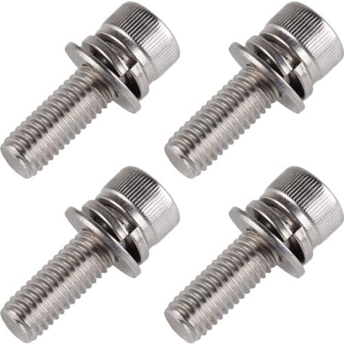 M8 x 1.25 x 25 Exhaust Manifold Bolts for Polaris Sportsman 800 600 700 Touring X2 Ranger 700 XP 304 Stainless steel 4PCS Screws