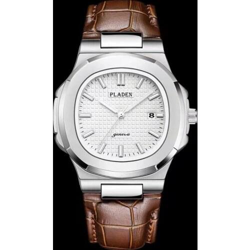 Pladen Belt Color Matching Mens Wristwatch Calendar Luminous Watches Man Quartz Fashion Young Outdoor Relógio Masculino party