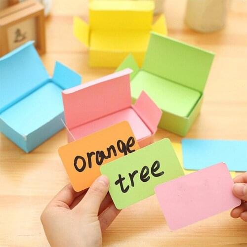 100 Pieces/box Black Cards White Blank Card DIY Paper Box New Business Cards