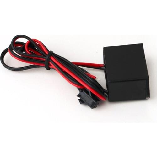 Black 12V DC to AC Inverter for EL Lamp Wire Electroluminescent 5M Meters