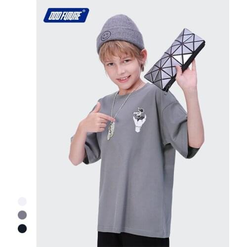 Kids Clothes Summer Childrens Boys Fashion Korean T Shirts Casual Loose Oversize Print T-shirts for Teens Big Boys Tee Shirts