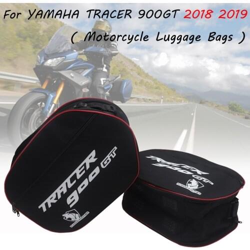 For YAMAHA TRACER 900GT 2018 2019 Motorcycle Luggage Bags Black Expandable Inner Bags