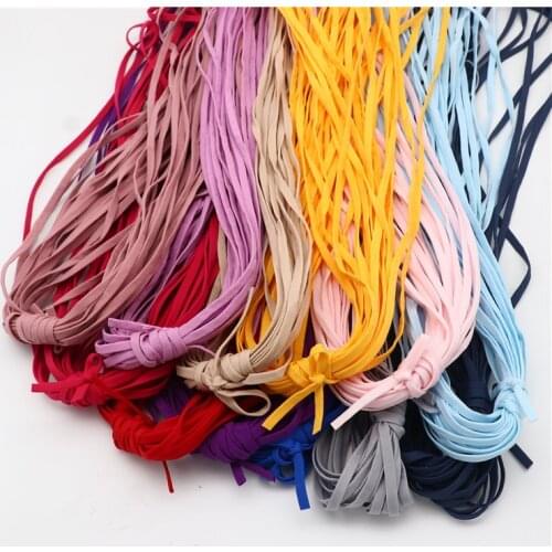 10yards 5mm Sewing Elastic Band for Masks Colourful High Flat Rubber Band Waist Band Stretch Mask Rope DIY Hair Elastic Ribbon