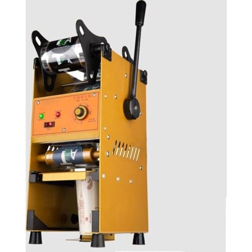 Electric Manual Cup Sealing Machine Suitable For 9/9.5cm Diameter 18cm Height Cups Sealer TT-D5-SL900