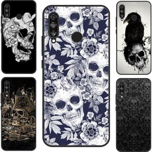 Gothic Skull Case For Huawei P30 Lite P40 P20 Pro P Smart Z 2019 2021 Nova 5T Honor 10 Lite 8X 9X 10i