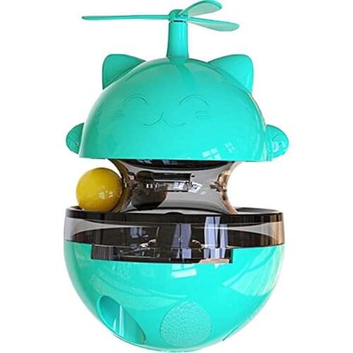 Cat Toy Adjustable Food Dispensing Cat Puzzle Toy Cat Toy Pet Toy Pet Product Tumbler Toy With Windmill Propeller