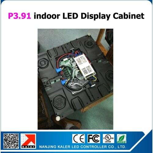 Kalerfast asseble light weight indoor P3.91 led display thin panel cabinet screen wall 500x500mm full color rental led videowall