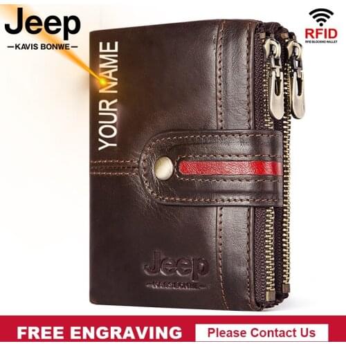 100% Genuine Leather Wallet Fashion Men Coin Purse Small Card Holder PORTFOLIO Portomonee Male Walet for Friend Money Bag New