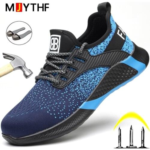 Dropshipping Safety Shoes Men Work Shoes Sneakers Men Shoes Puncture-Proof Work Boot Men Steel Toe Shoes Indestructible Footwear