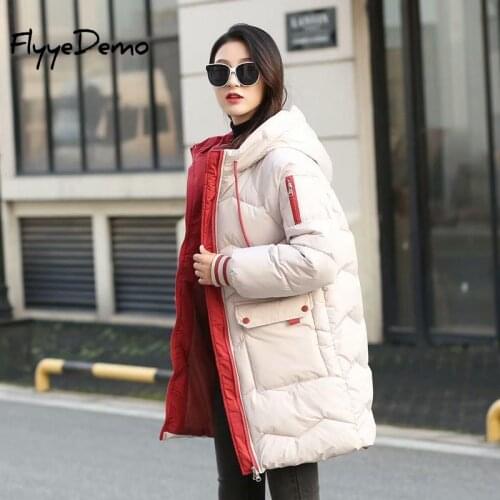 XL - 6XL 2020 Winter Women Jacket Fashion Woman Cotton High Quality Female Parkas Hooded Womens Coats Brand Clothing Plus Size
