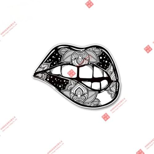 Hot Sexy Lips Car Stickers Sunscreen Car Body Door Window Motorcycle Off-road Laptop Helmet Trunk Guitar PVC Vinyl Stickers