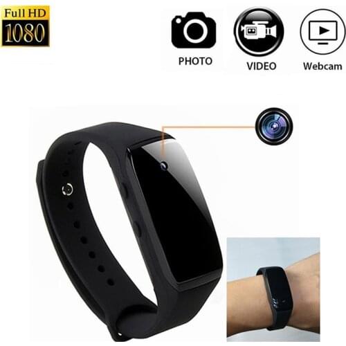 HD 1080P Camera mini Camcorder sport Smart Bracelet Camera Wristband 14.2 Million Pixels audio DV Recorder Device Micro Cam