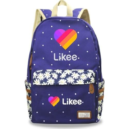Fashion Boys Girls Backpack with Likee Print likee Live Capacity Backpack 2020 Girls Travel Backpacks School Bag for Students