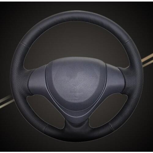 Car Braid On The Steering Wheel Cover for Suzuki Jimny 2015 2016 2017 2018 Auto Braiding Wheel Covers Accessories Car-styling