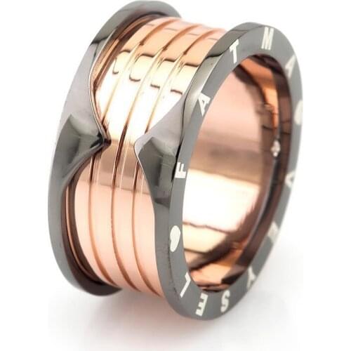 Tesbihane Personalized Name Written Special Design Rose Color 925 Sterling Silver Female Wedding Rings